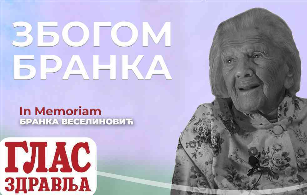 <span style='color:red;'><b>POSLEDNJA PORUKA</b></span> PRED VEČNOST! BRANKA VESELINOVIĆ (VIDEO)
